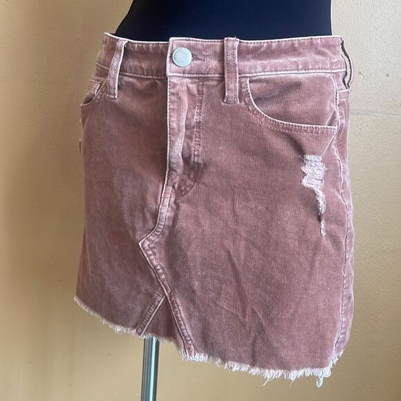 American Eagle Outfitters Women's mauve corduroy Skirt Size 4 - Picture 3 of 11